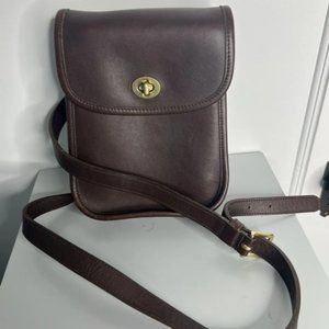 Vintage Coach Small Sidepack 9978 Chocolate Brown Crossbody Bag